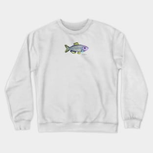 Zebra Danio Fish Crewneck Sweatshirt